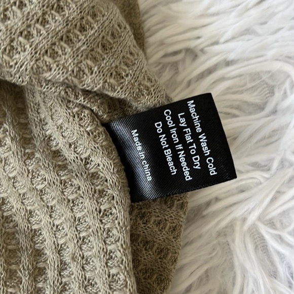 Three Bird Nest - Women’s Waffle Tank Top - Sage - Picture 9 of 10